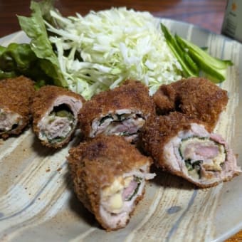 豚大葉チーズ巻き