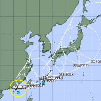 2021年8月5日の地震予測および今後の台風の動向