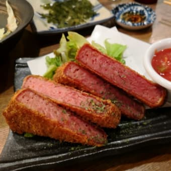 沖縄料理あかゆらのハムカツはやっぱりこれだった