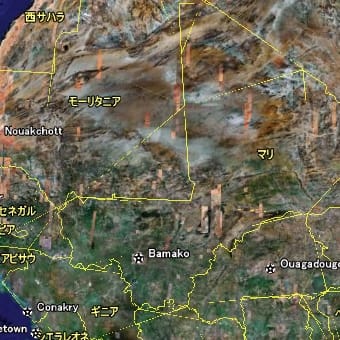 Google　Earthで見るマリ共和国