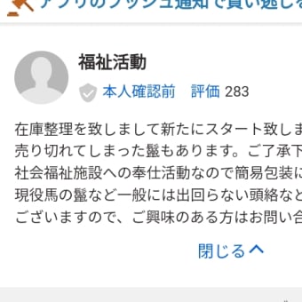 ヤフオク　福祉活動さん◯ね！　呪術師の木星の魔女
