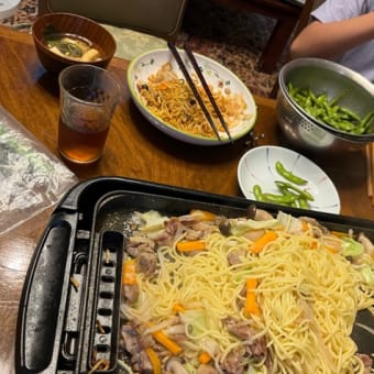 6月27日（金）休養と焼きそば作り