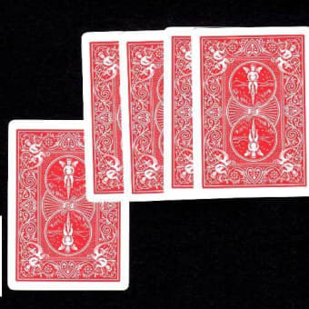 A（エース）が4枚そろう簡単なカードマジック ♪ ～