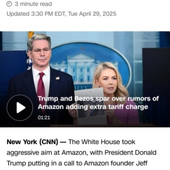 Trump called Bezos to complain 