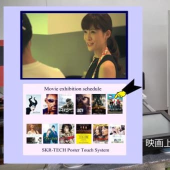 映画上演スケジュール タッチパネルデジタルサイネージ
