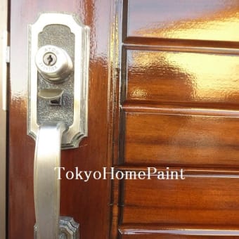 YAMAHA木製玄関ドア再塗装