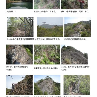 ●七種薬師(616m)　地獄尾根から西尾根へ　夢前町前之庄