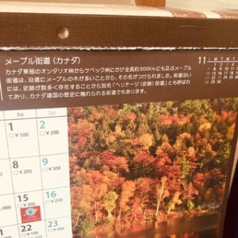 紅葉のカレンダー写真