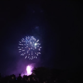 建部の花火と盆踊り