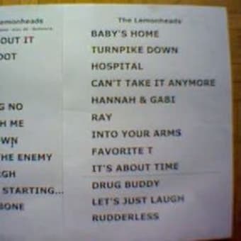 lemonheads / レモンヘッズ 271006 setlist