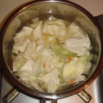 ◎バナナ豆乳で豆乳味噌鍋を作ってみた