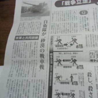 選挙で「戦争する国」にするなが問われている