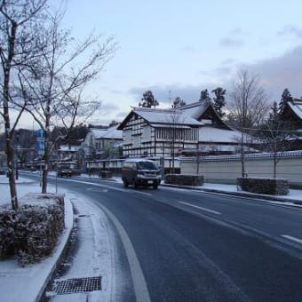 早朝の雪化粧