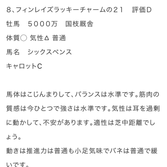 【低評価馬深掘り考察】シックスペンス