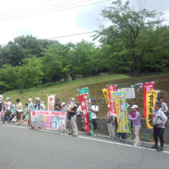 国民平和行進3日目－（午後）曹源寺～県庁