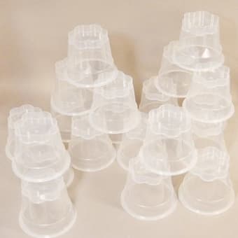 【日用品+】プリン容器を積み上げてみた