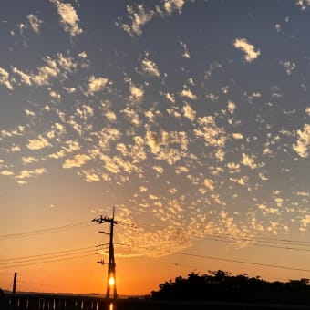 夕焼けが早くて