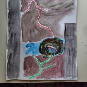 絵画作品「ショック」／an art work " Shock " painted by Katsutoshi Ishikawa