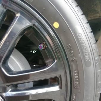 N-BOX   車検の前にタイヤ交換しました。