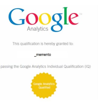 Google Analytics Individual Qualification(GAIQ)を取ってみた