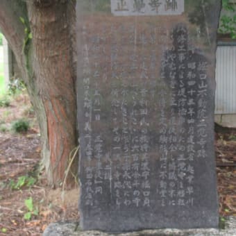 堀口は早川の出口（堀口氏館跡と正覚寺跡）