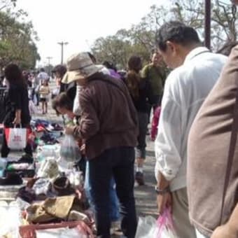 県営遠州灘海浜公園フリマ会場から