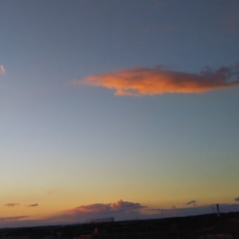 夕焼けの　クジラに驚く　雲太郎