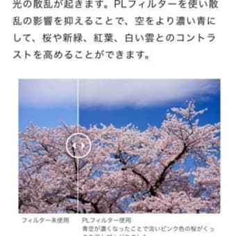  PLフィルターってご存知ですか？