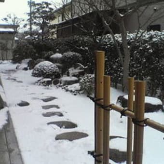 今日の松江は雪