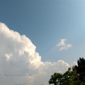 巨大な積乱雲☁️⚡️