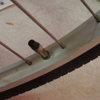 チャリンコのタイヤの空気が入れてもすぐ抜けちゃってるあなたへ、、、（虫ゴム交換）