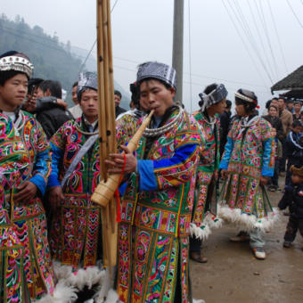 貴州省苗族の「吃鼓蔵」は、13年に一度行われる祭り