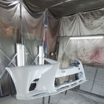 レクサス　GS　フロント　フルバンパースポイラー　板金塗装