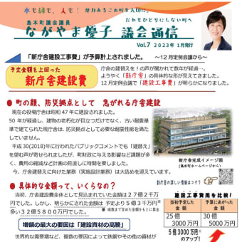 永山優子議会通信　Vol.７（2023.1発行）