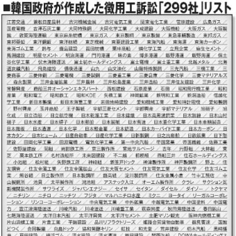 韓国作成「徴用工企業299社リスト」に日本企業の担当者絶句