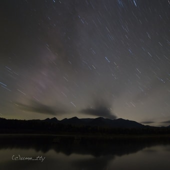 タウシュベツ川橋梁と星空
