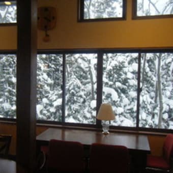 窓から見えるは一面の雪景色