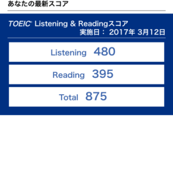218回　３月ＴＯＥＩＣ結果と大学入学など