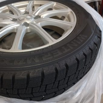 タイヤ買取、釘がささっていたそうで