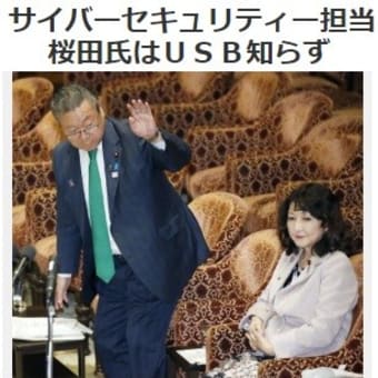 システムエラー の桜田サイバーセキュリティ戦略本部担当大臣 Pc使ったことない Usb なにそれおいしいの 完全無欠の堅牢性と海外で絶賛 ニコニコ 本当は 冗談 では済まないこと てらまち ねっと