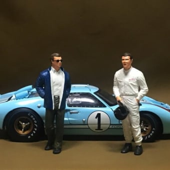 1/18フォードGT40 Mk2 #1とカスタムフィギュア (1/18 Ford GT40 Mk2 #1 and Custom Figures )
