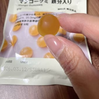 マンゴーグミ　鉄粉入り（無印良品）