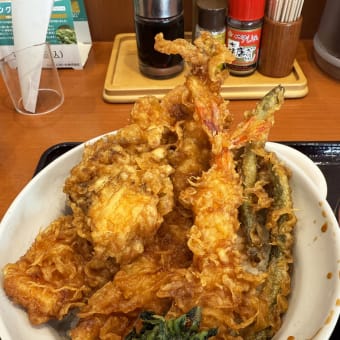 天丼 てんや＠福山市「たれづけ大江戸天丼」