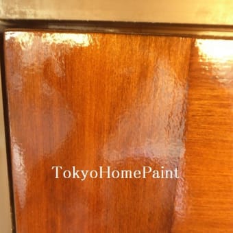 YAMAHA木製玄関ドア再塗装