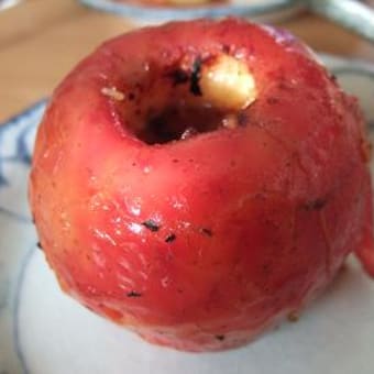 薪ストーブクッキング　焼きリンゴ