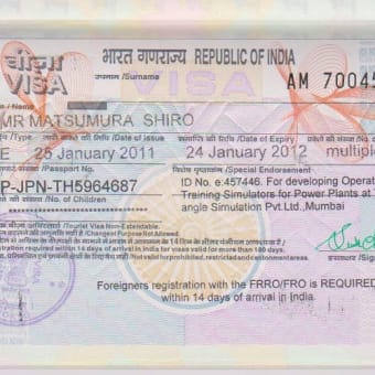 Visa が発給されました