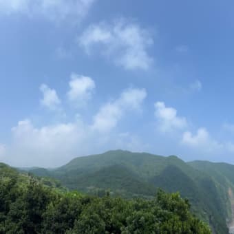藍ケ江の海✨7月7日(月)⛅️     靄っとしてます☁️