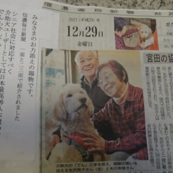 1468　でんちゃん、 介助犬ユーザーとしては日本最高齢86歳の女性に貸与