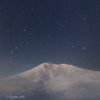 旭岳冬の星景