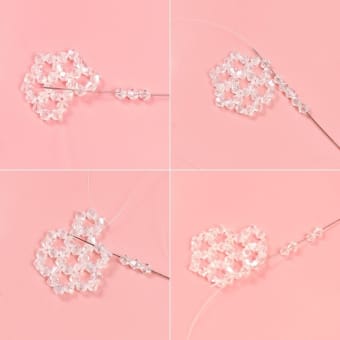 綺麗～クリスタルピアスの作り方【Pandahall・手作りレシピ】